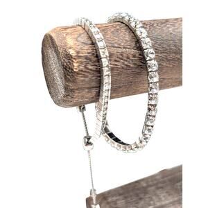 Premier Designs Channel Set CZ Pull Bracelet & Vtg Rhinestone Stretch Bracelets